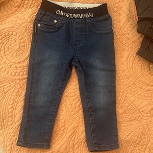 Emporio Armani Kids Dark Blue Denim Jeans